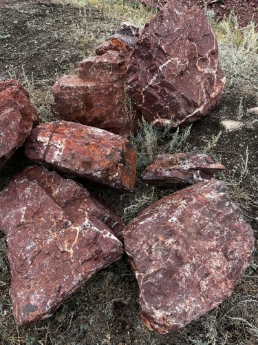 Ландшафтные глыбы красно-фиолетовые 200-1000 килограмм купить в Архангельской области
