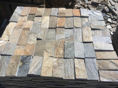 Плитка пилёная златолит Уральский для цоколя, отмостки купить в Архангельской области