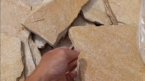 Плитняк златолит жёлтый золотистый для отмостки купить в Архангельской области