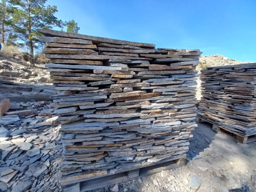 Плитняк златолит серебристый для фасада купить в Архангельской области