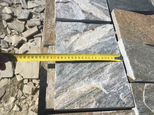 Плитка пилёная златолит Уральский для цоколя, отмостки купить в Архангельской области