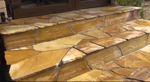 Плитняк златолит жёлтый золотистый для отмостки купить в Архангельской области