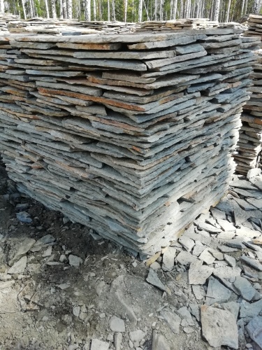 Плитняк златолит Уральский для цоколя, отмостки купить в Архангельской области