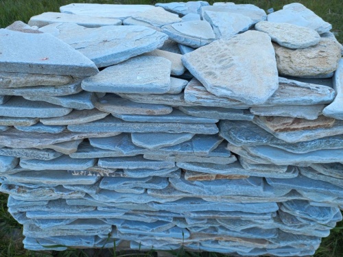 Плитняк златолит зелёный галтованный для цоколя купить в Архангельской области