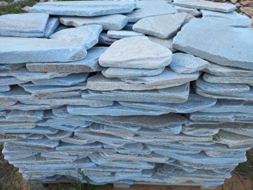 Плитняк златолит зелёный галтованный для цоколя купить в Архангельской области